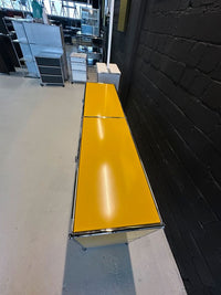 Sideboard Gelb, 4 Klapptüren, 152×72 cm