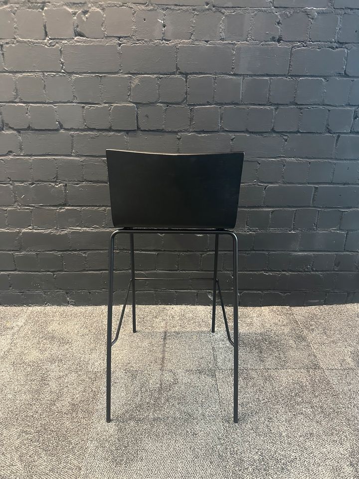 Barhocker Schwarz mit Holz