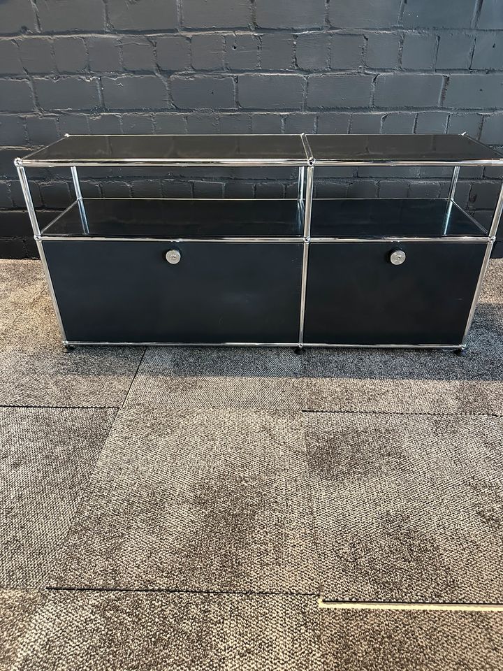 Sideboard Schwarz, 127×59 cm