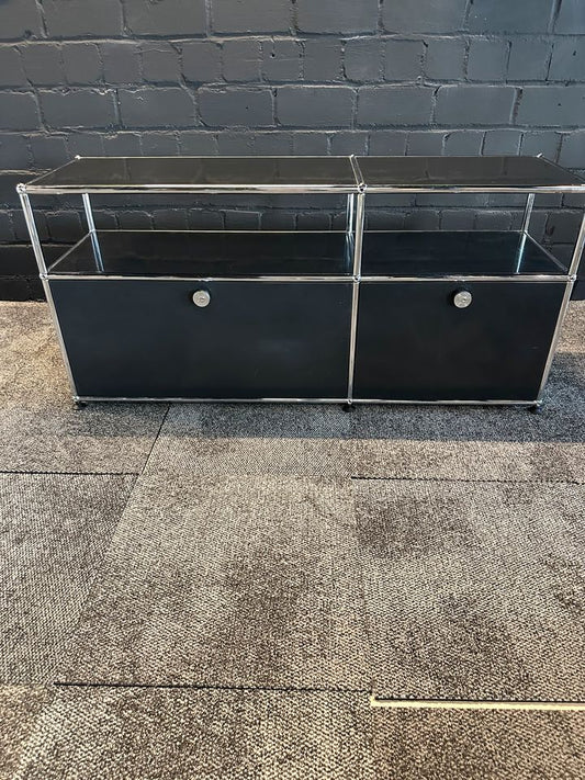 Sideboard Schwarz, 127×59 cm