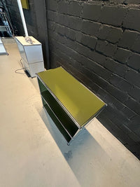 Sideboard Olivgrün, 2 offene Fächer