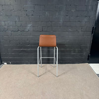 Steelcase Barhocker – Gepolsterter Objekt-Hocker in braun