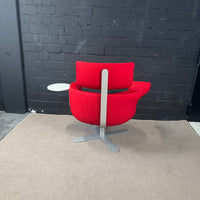 Drabert Hotspot Design Loungesessel – Rot | Kopfstütze & Ablage | code.2.design
