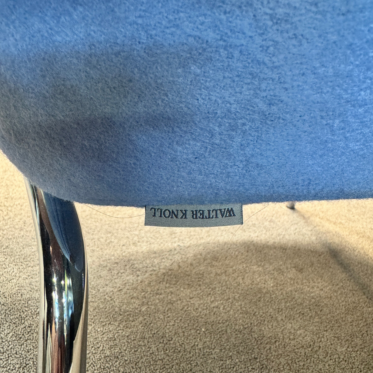 Walter Knoll FK 86 Lounge Sessel (Hellblau / Chrom)
