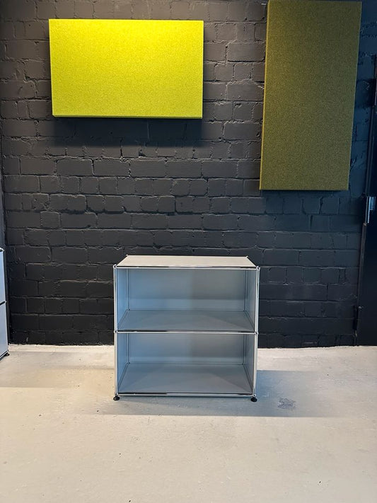 Sideboard Mattsilber, 2 offene Fächer