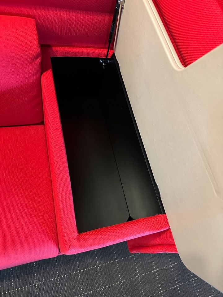 Vitra Alcove Highback Work Sofa Rot