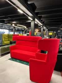 Parcs Wing Set Rot, Sofa + Sessel