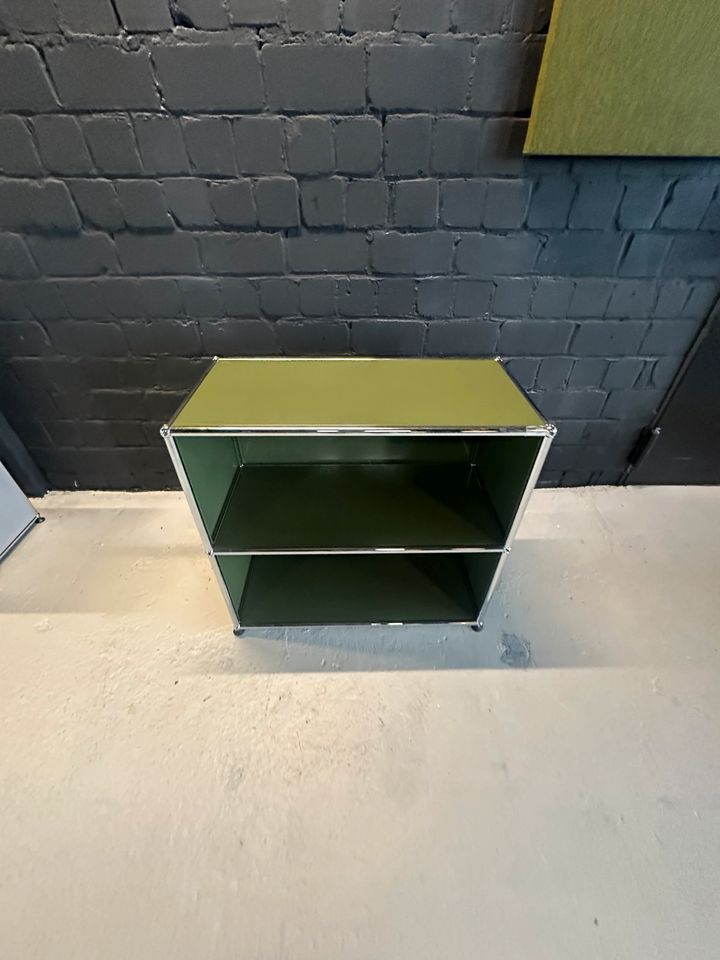 Sideboard Olivgrün, 2 offene Fächer