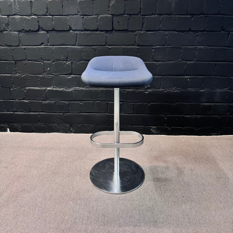 Walter Knoll Barhocker, Blau/Grau-Blau, 45 × 45 × 75 cm