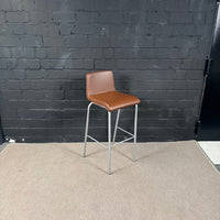 Steelcase Barhocker – Gepolsterter Objekt-Hocker in braun