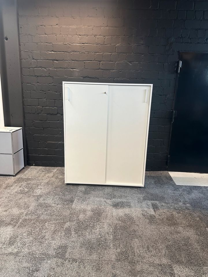 Aktensideboard Weiß, 4 OH