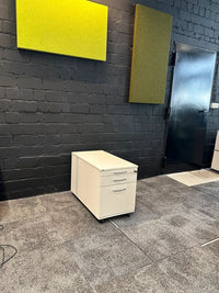 Rollcontainer Weiß, 3 Schubladen