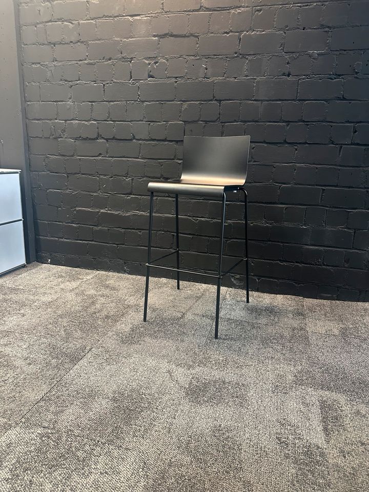 Barhocker Schwarz mit Holz