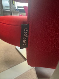 Drabert Hotspot Design Loungesessel – Rot | Kopfstütze & Ablage | code.2.design