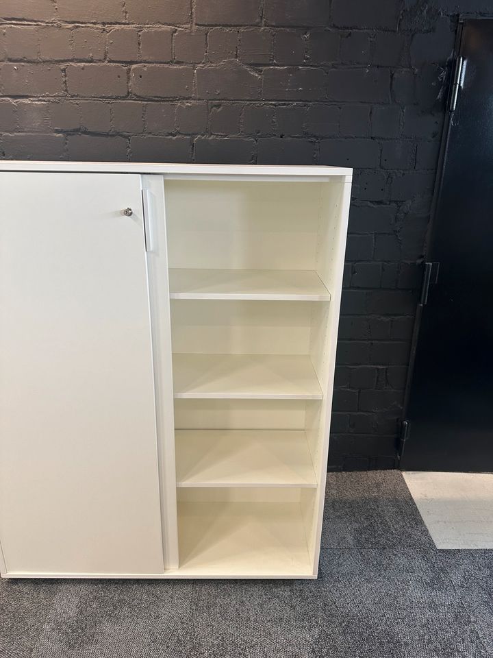 Aktensideboard Weiß, 4 OH