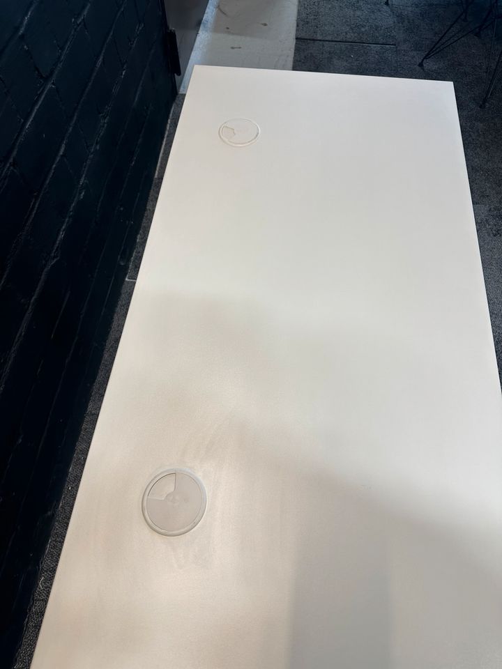 Schreibtisch höhenverstellbar, 120×60 cm, Weiß