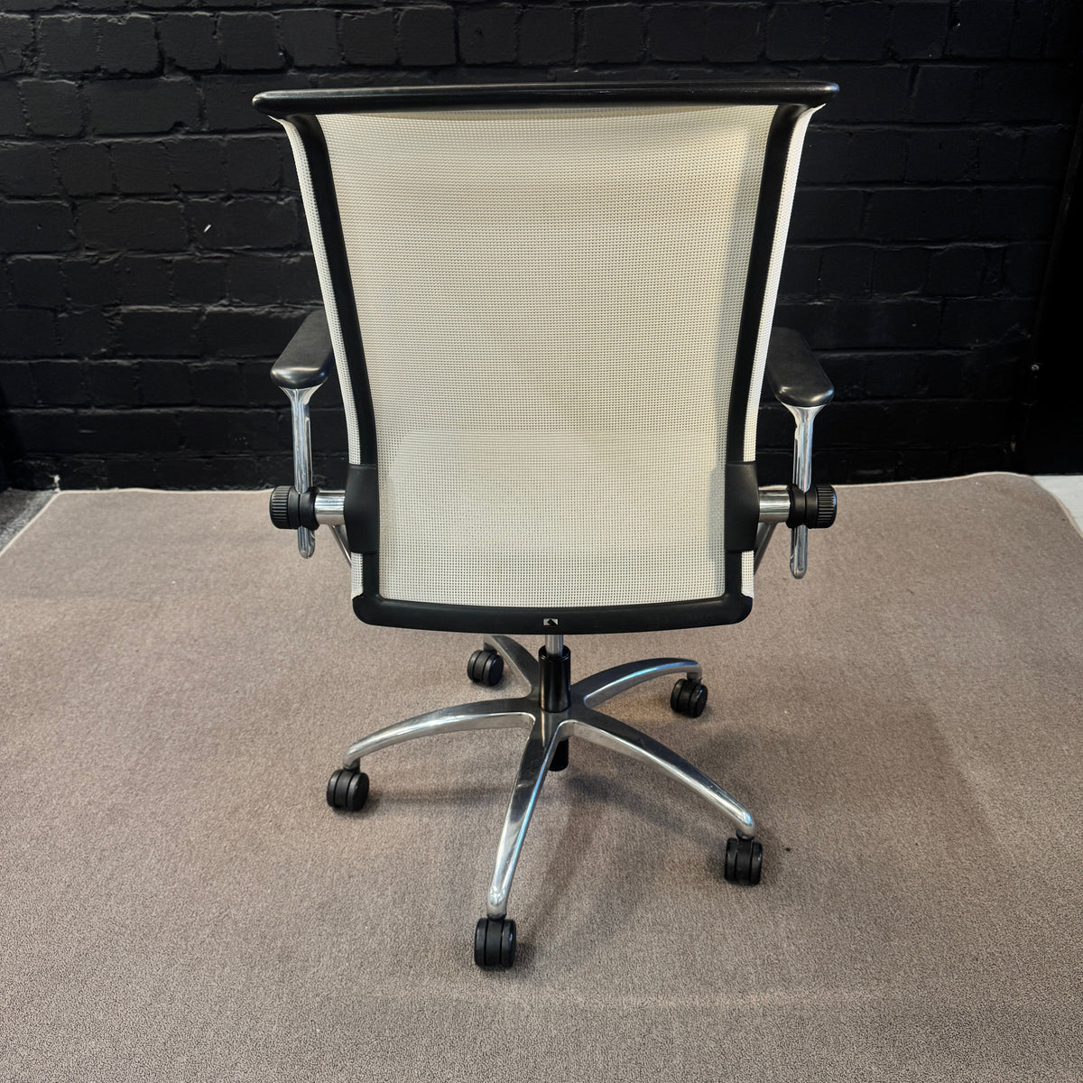 Smart Office Set: Assmann Tisch & Rollcontainer + König + Neurath Stuhl (Lichtgrau)