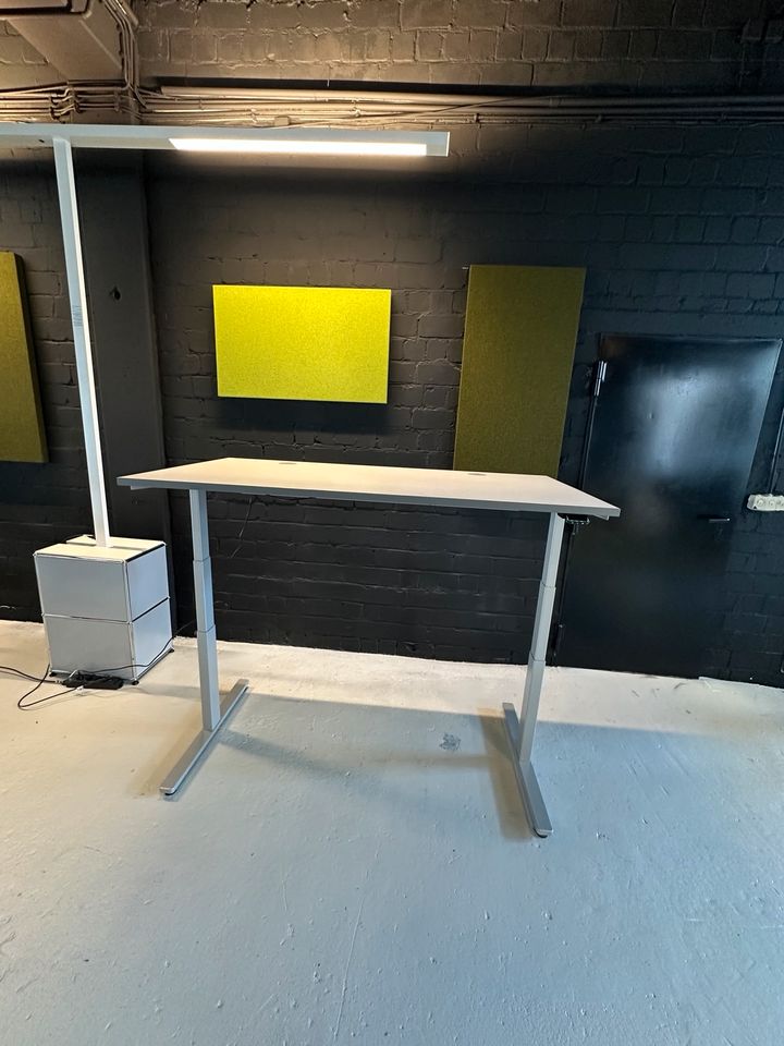 E-Tisch, 160×80 cm, Lichtgrau