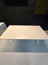 E-Schreibtisch, 180×90 cm, Weiß