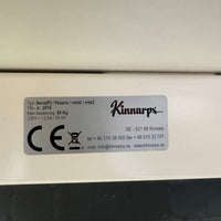 Kinnarps Polaris elektrisch höhenverstellbarer Schreibtisch – Weiß – 180 × 80 cm