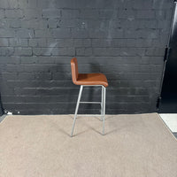 Steelcase Barhocker – Gepolsterter Objekt-Hocker in braun