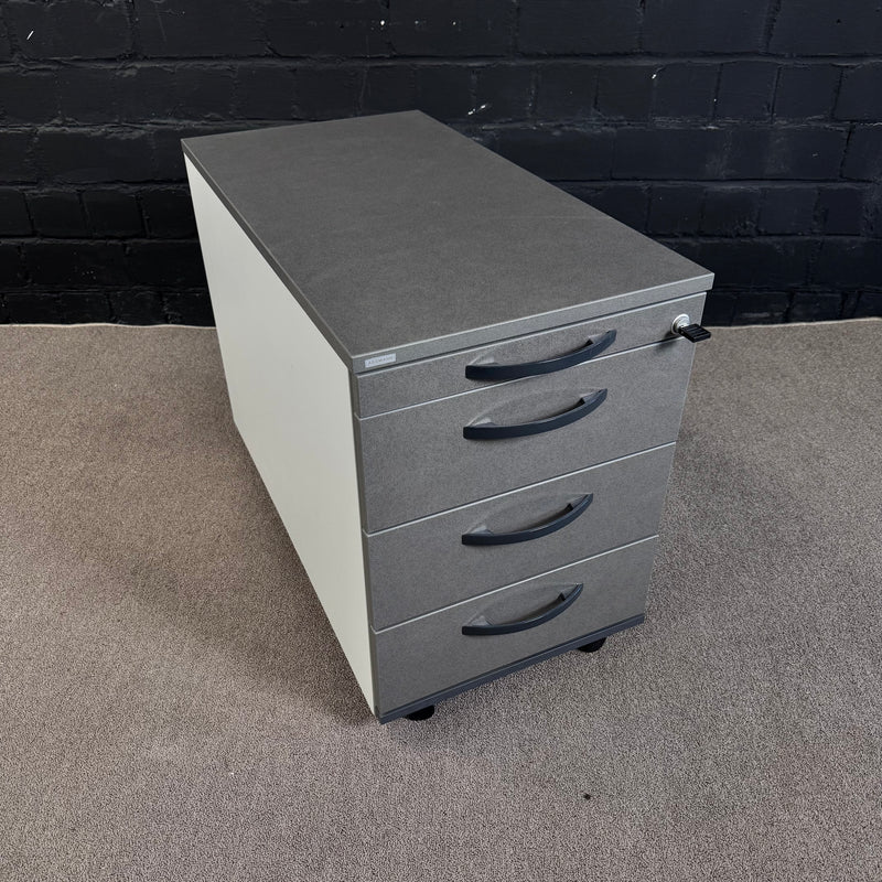 Assmann Rollcontainer – Abschließbarer Büro-Container in Grau