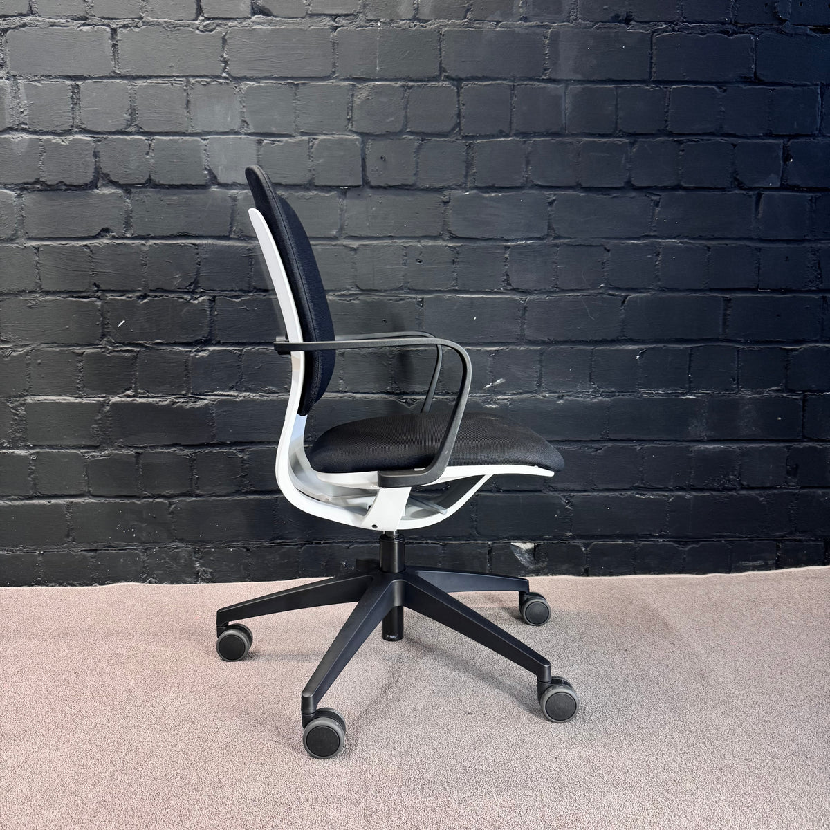 Klöber Bürostuhl, Schwarz, 65 × 65 × 98 cm
