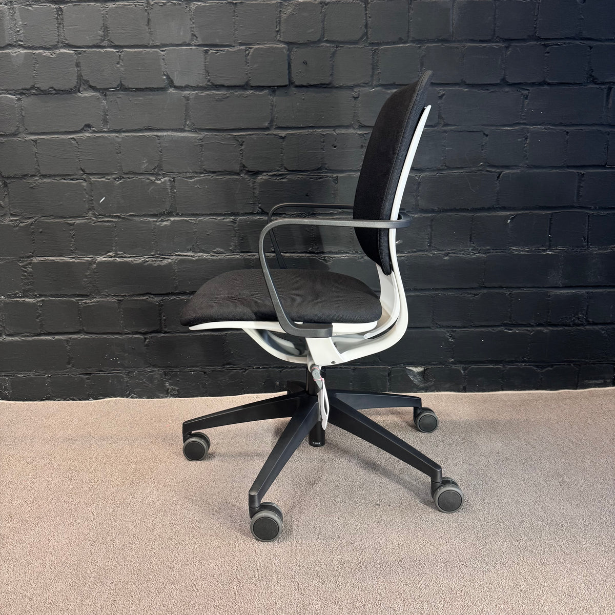 Klöber Bürostuhl, Schwarz, 65 × 65 × 98 cm