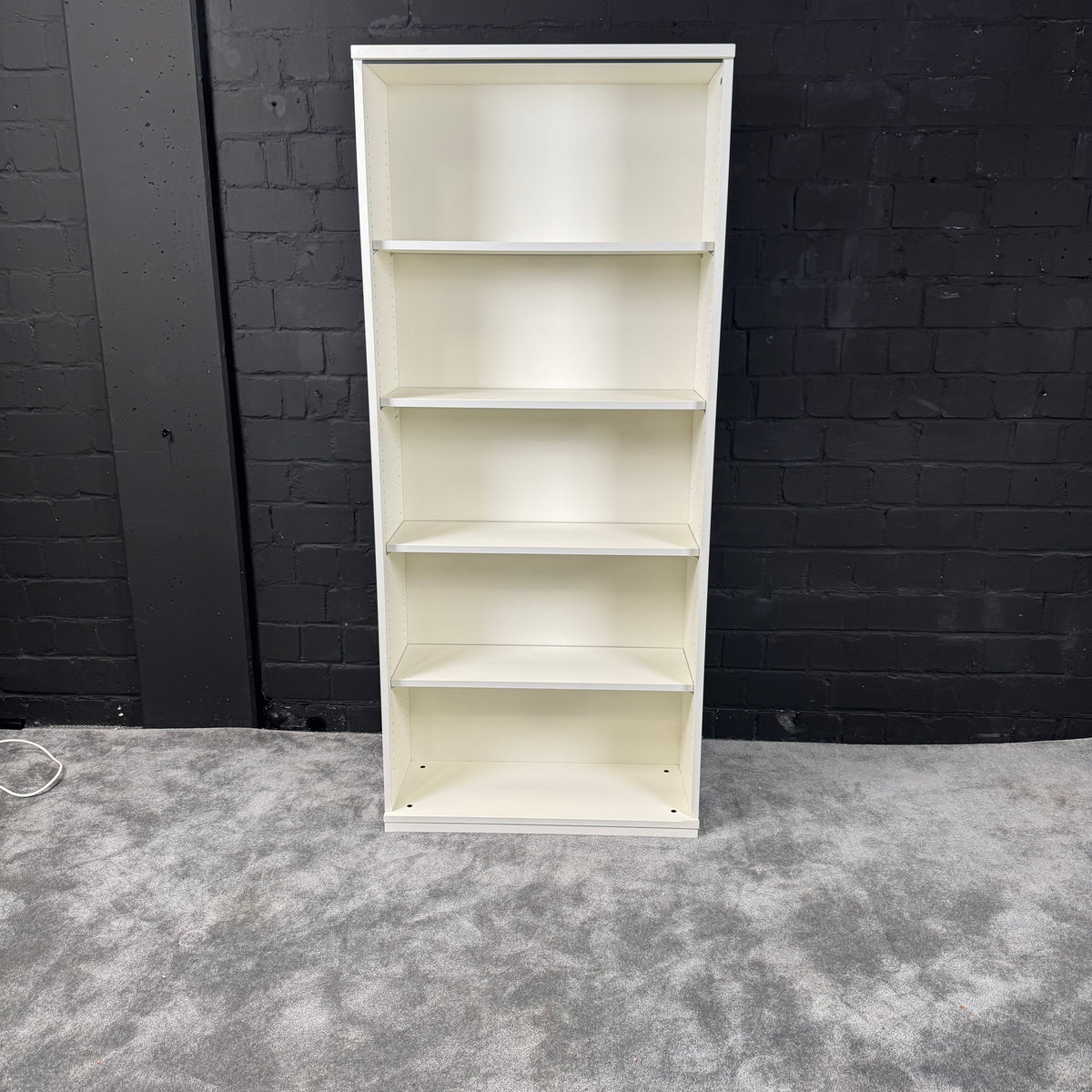 Weißes Büroregal / Aktenregal – 5 Ordnerhöhen – 183 × 80 × 30 cm