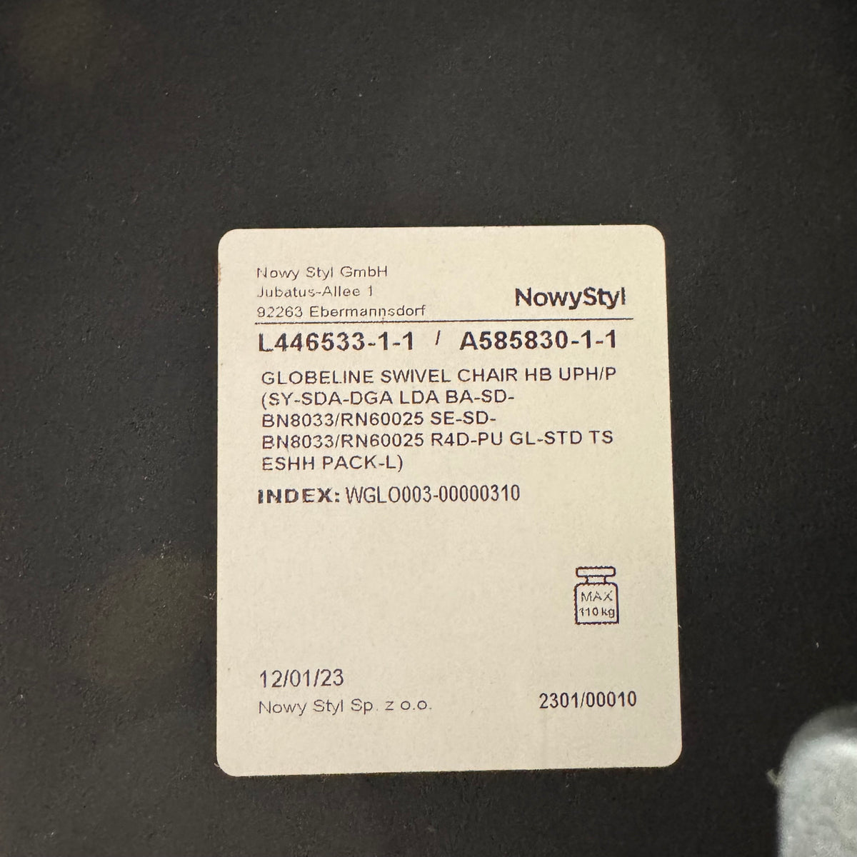 Nowy Styl GLOBEline Swivel Chair HB UPH/P