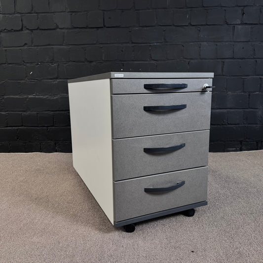 Assmann Rollcontainer – Abschließbarer Büro-Container in Grau