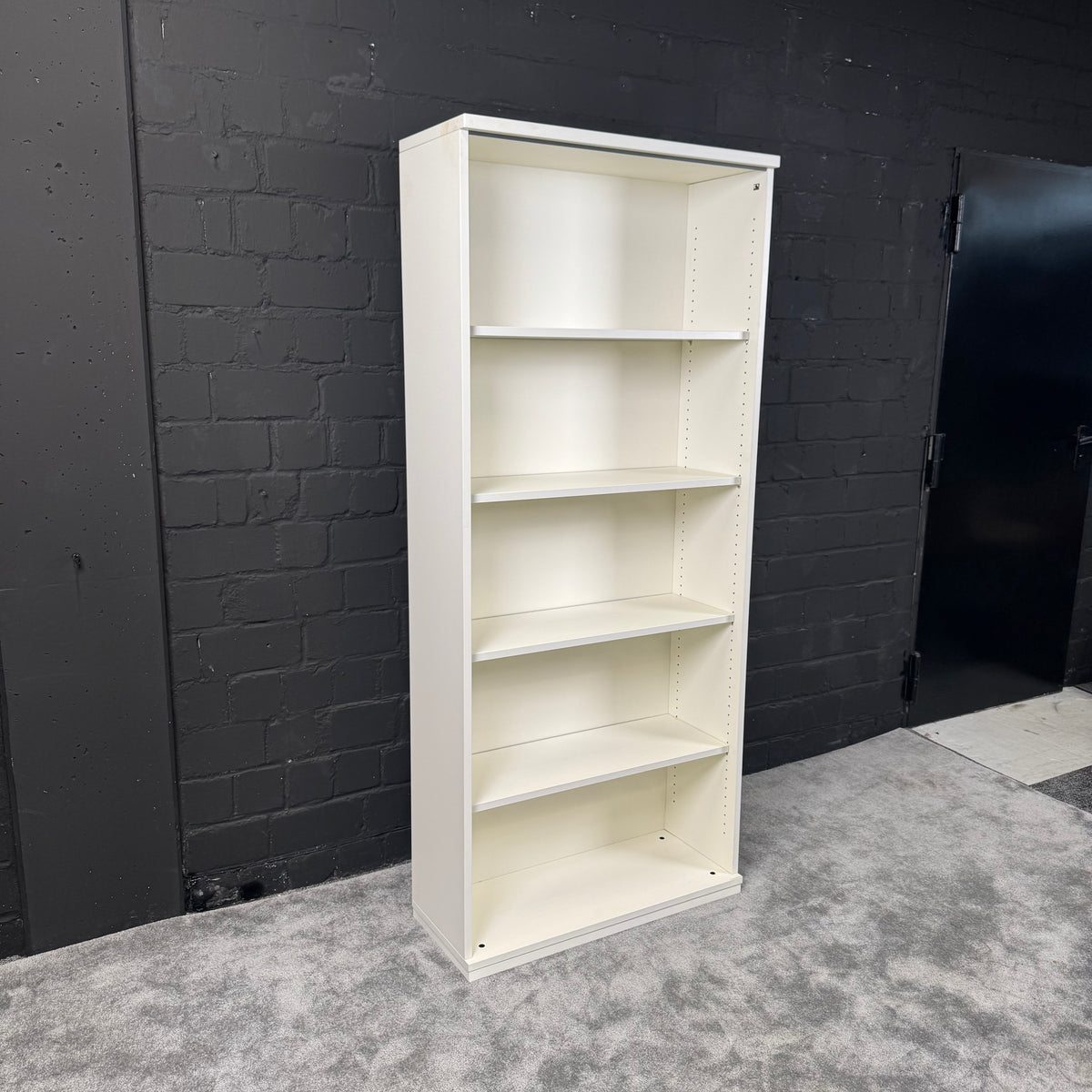 Weißes Büroregal / Aktenregal – 5 Ordnerhöhen – 183 × 80 × 30 cm