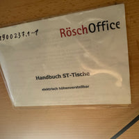 Rösch Office ST Schreibtisch – Elektrisch höhenverstellbar – 180 x 80 cm – Buche / Grau