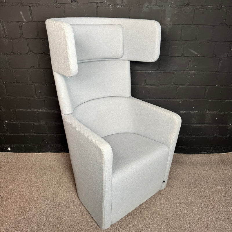 Bene Parcs Wing Chair – Akustik-Ohrensessel in Wolkengrau