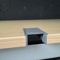 Steelcase Schreibtisch höhenverstellbar 160x80 cm | Gasdruckfeder | Ahorn