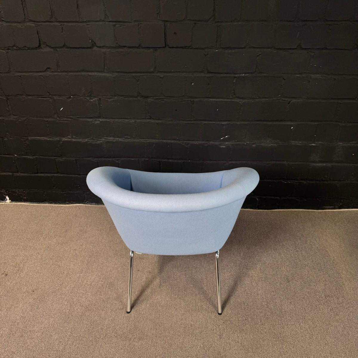 Arper Duna 02 Loungestuhl blau