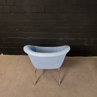 Arper Duna 02 Loungestuhl blau