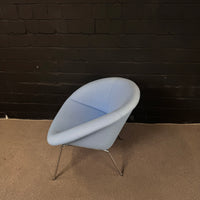Arper Duna 02 Loungestuhl blau