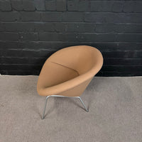 Arper Duna 02 Loungestuhl braun