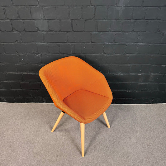 Torasen (The Senator Group) CLR60 Schalenstuhl – Eleganter Polsterstuhl mit Holzgestell