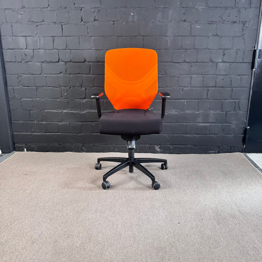 Wilkhahn IN 184/7 Trimension Bürostuhl | Orange/Schwarz | ergonomisch