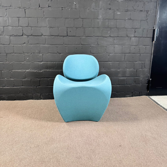 Moroso Soft Big Heavy Sessel – Skulpturaler Design-Sessel in Türkis