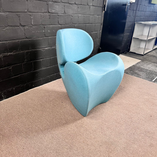 Moroso Soft Big Heavy Sessel – Skulpturaler Design-Sessel in Türkis