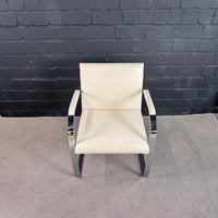Knoll International Brno Chair – Mies van der Rohe – Leder Weiß/Creme – Designklassiker