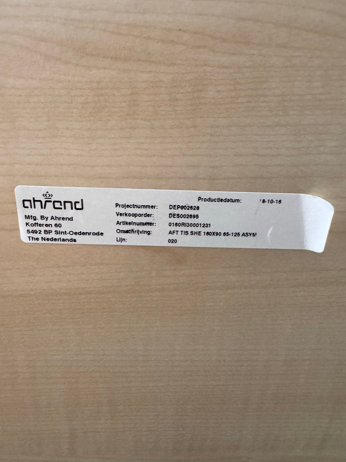 Ahrend elektrischer Schreibtisch 160x90 cm | höhenverstellbar