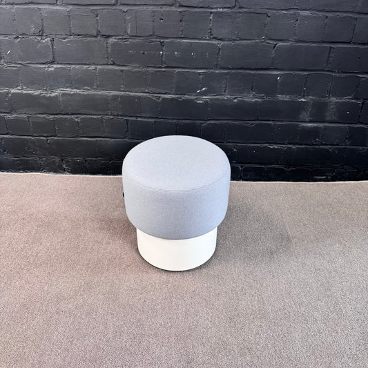 Bene Design Sitzhocker / Pouf – Grau – Ø 40 cm