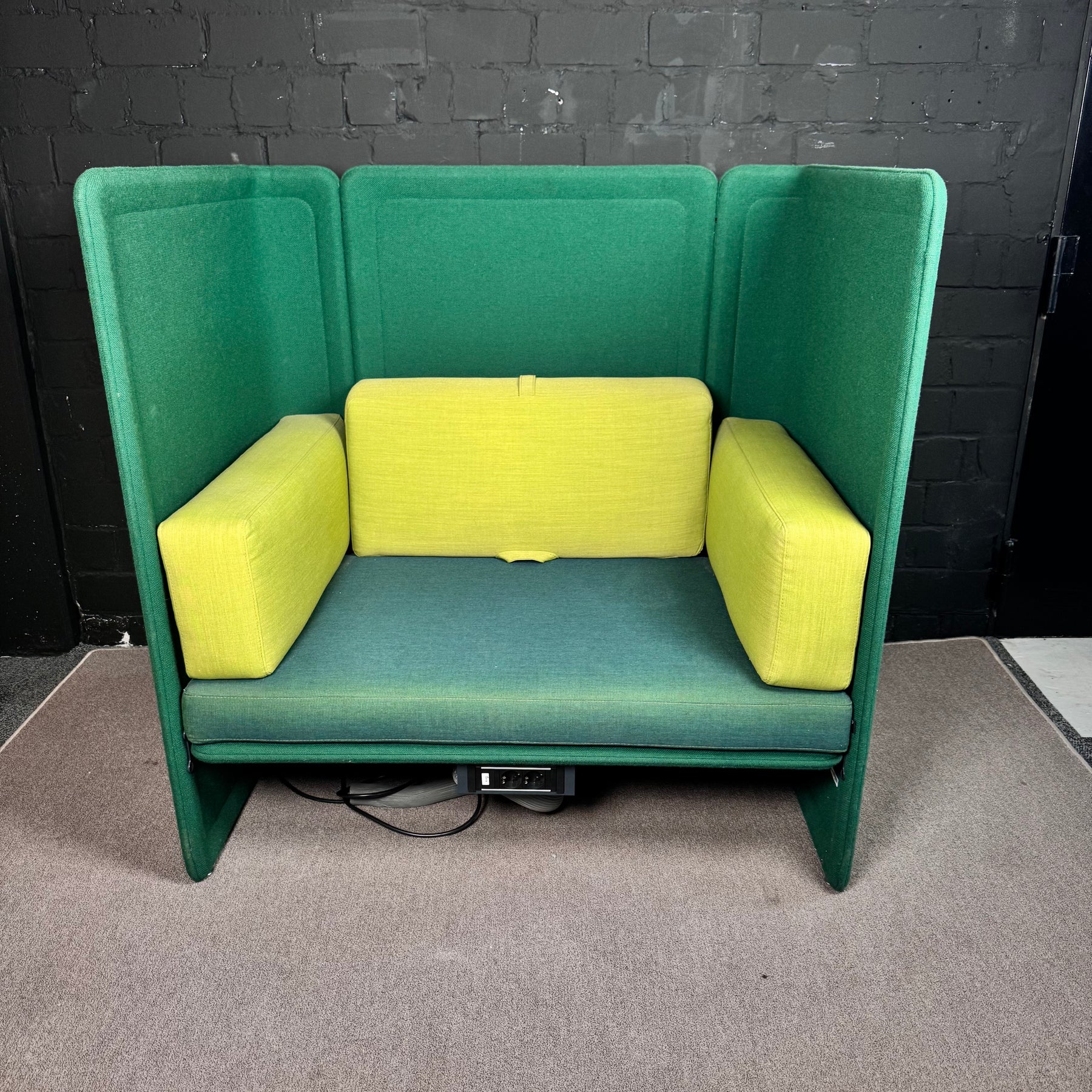 Steelcase Coalesse Lagunitas Highback 2-Sitzer Sofa – Modernes Akustik- &amp; Rückzugs-Sofa