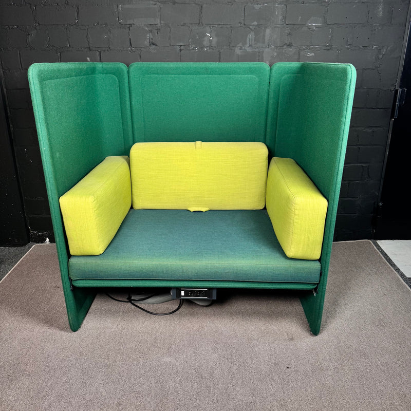 Steelcase Coalesse Lagunitas Highback 2-Sitzer Sofa – Modernes Akustik- &amp; Rückzugs-Sofa