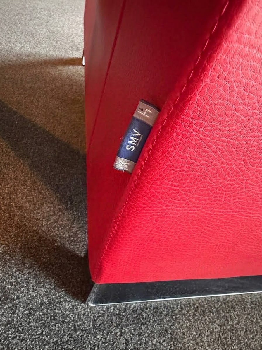 SMV Lounge-Set – Vierteilige Sitzgruppe in Rot inklusive Glastisch