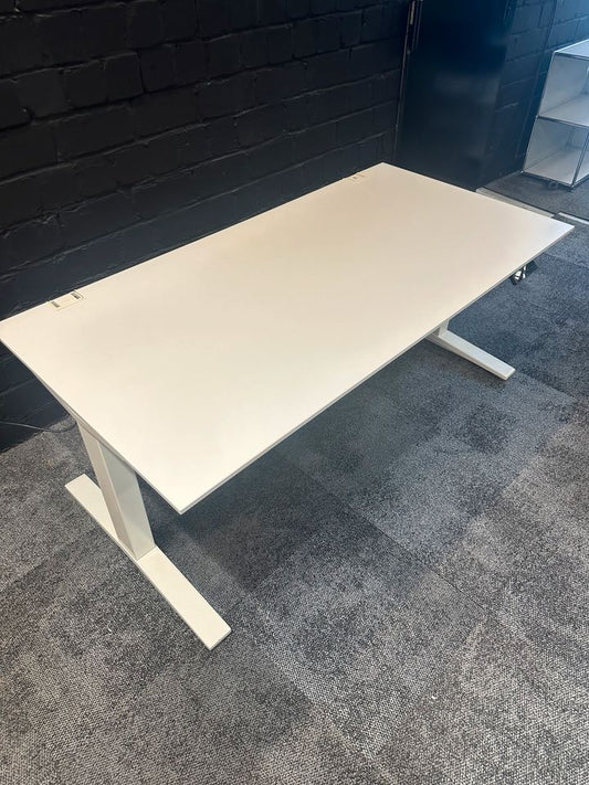 E-Tisch, 160×80 cm, Weiß